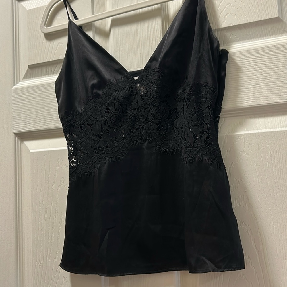 Cami nyc black lace top